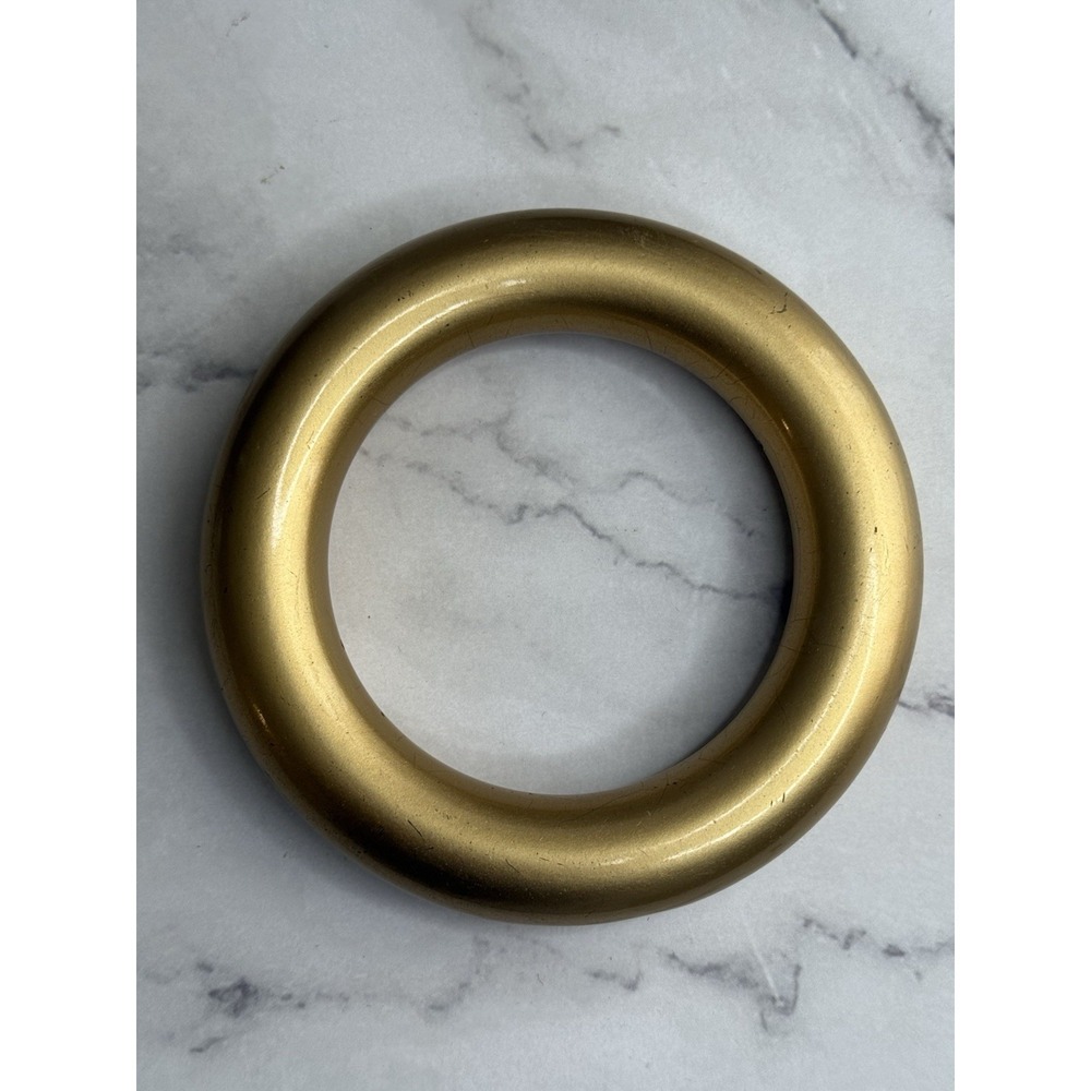 Vintage plastic Golden Chunky Thick Bangle Bracelet